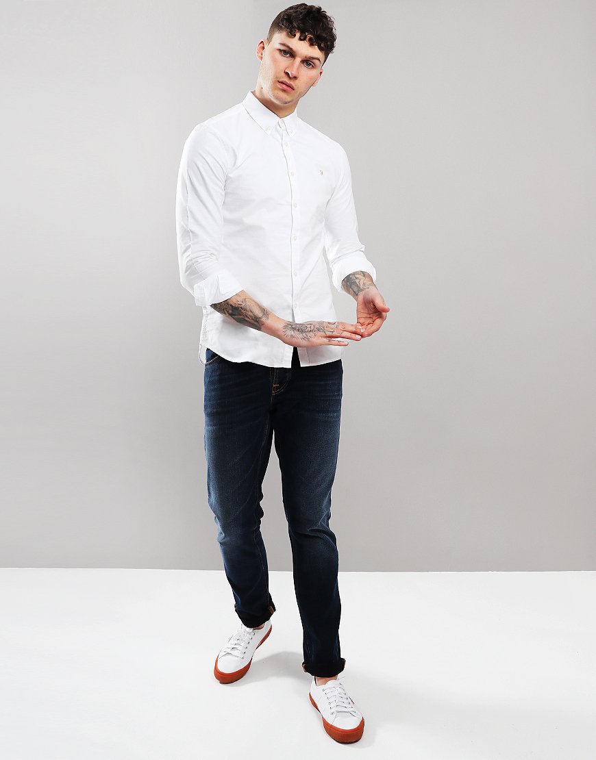 farah brewer white shirt