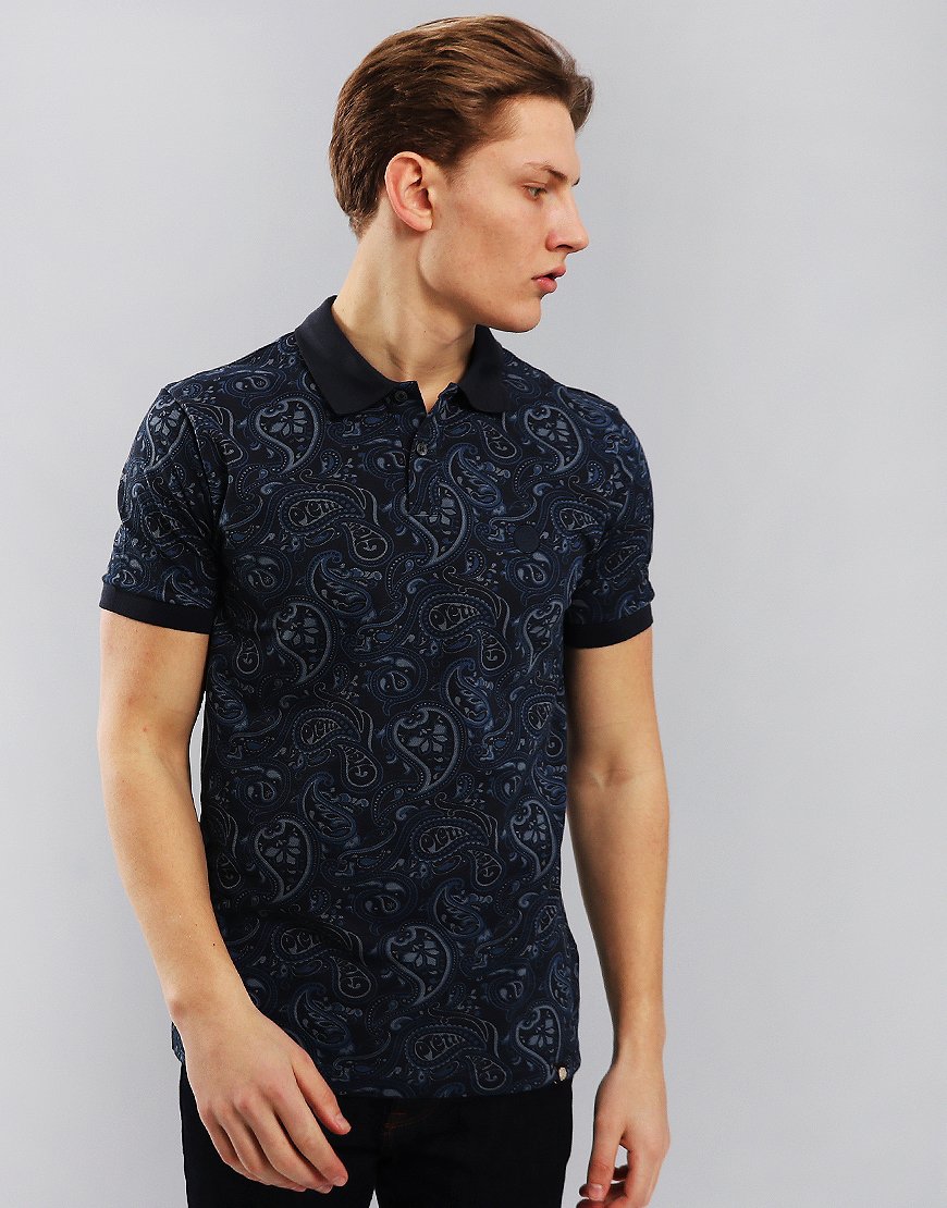 Navy Shirt Green Ranson Print Polo Pretty xoedBWrC