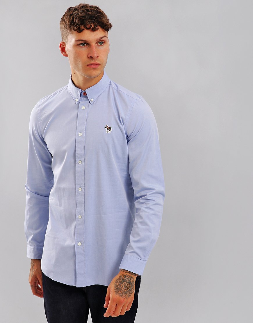 PAUL SMITH Size S Light Blue Cotton Spread Collar Long Sleeve Shirt